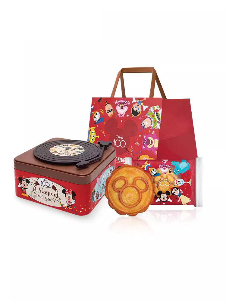 香港美心迪士尼系列唱片机造型礼盒 